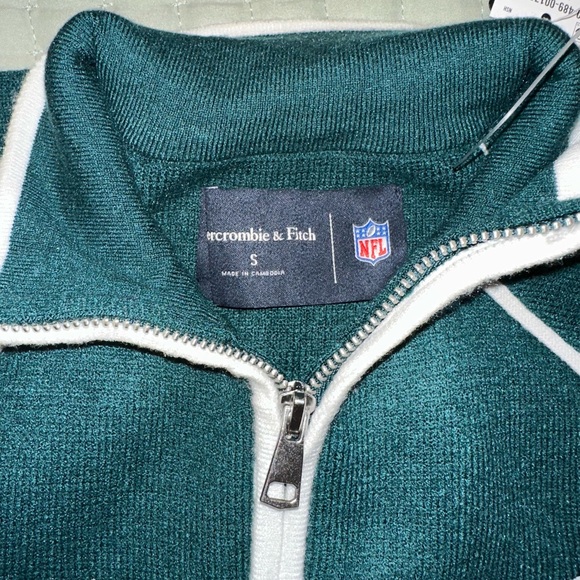 Abercrombie & Fitch Teal Zip-Up Jacket - Picture 3 of 6